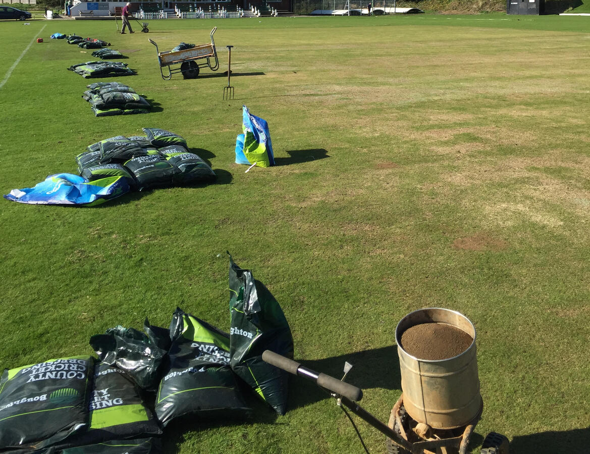 Renovating cricket square